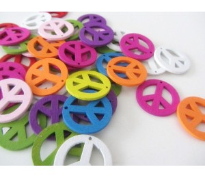 Holz Anhänger PEACE